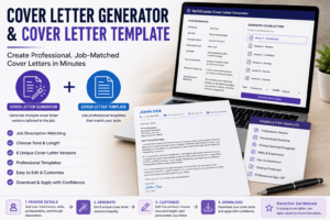 How a Cover Letter Generator and Cover Letter Template Help You Apply Faster and Smarter